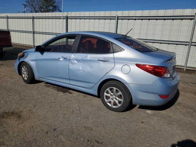 KMHCT4AE7DU525394 - 2013 HYUNDAI ACCENT GLS BLUE photo 2