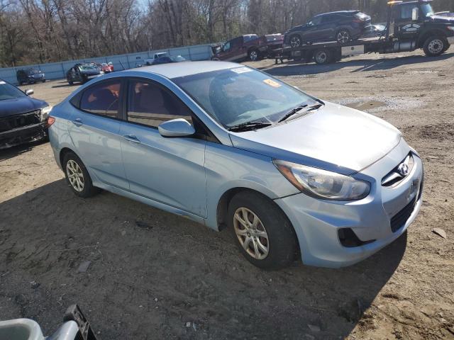 KMHCT4AE7DU525394 - 2013 HYUNDAI ACCENT GLS BLUE photo 4