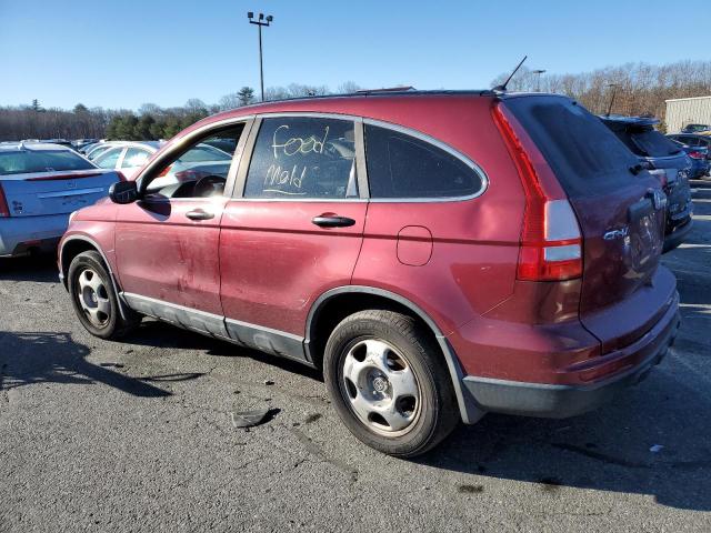 5J6RE4H3XAL083462 - 2010 HONDA CR-V LX RED photo 2