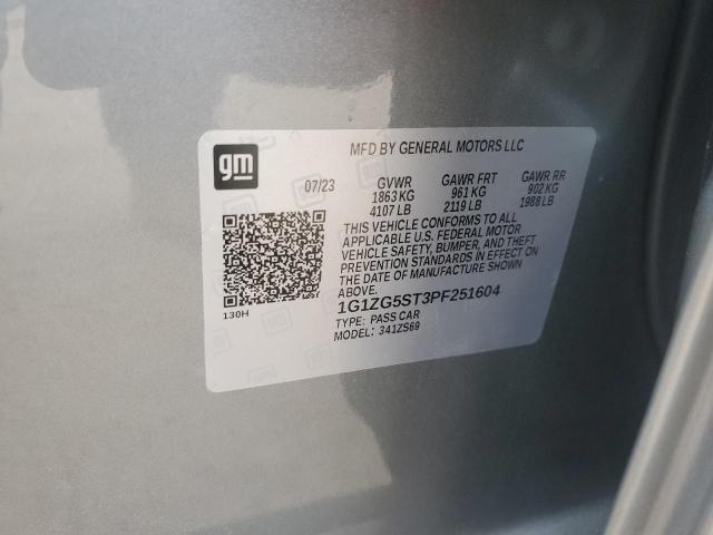 1G1ZG5ST3PF251604 - 2023 CHEVROLET MALIBU RS 银色 照片 13