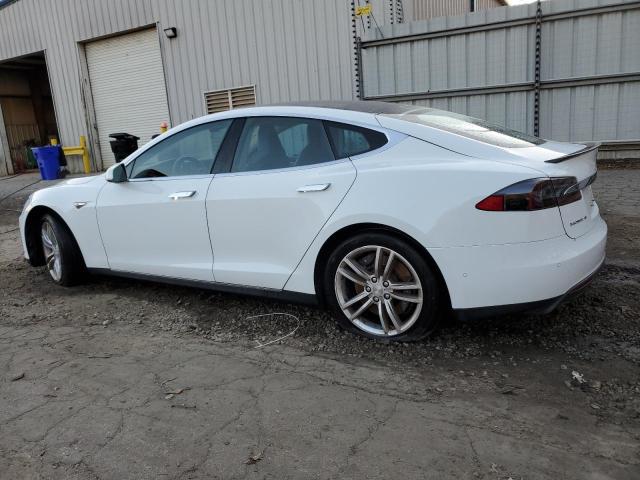 5YJSA1S11EFP54096 - 2014 TESLA MODEL S WHITE photo 2