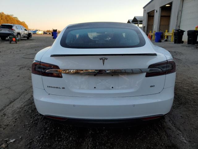 5YJSA1S11EFP54096 - 2014 TESLA MODEL S WHITE photo 6