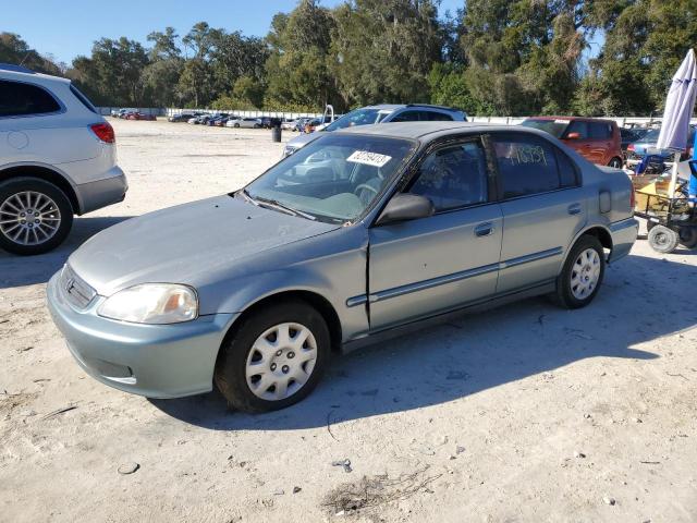 2HGEJ6616YH512795 - 2000 HONDA CIVIC BASE GREEN photo 1