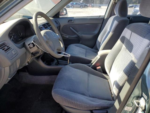 2HGEJ6616YH512795 - 2000 HONDA CIVIC BASE GREEN photo 7