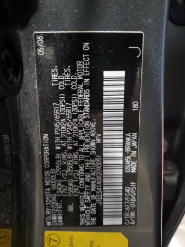 JTEES41A082090051 - 2008 TOYOTA HIGHLANDER GREEN photo 13