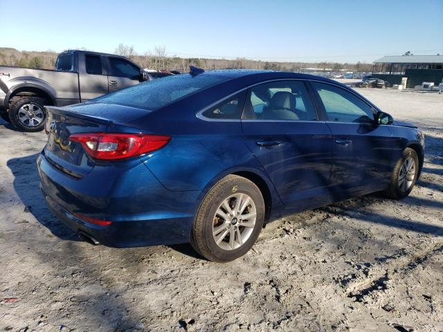 5NPE24AF8GH317712 - 2016 HYUNDAI SONATA SE BLUE photo 3