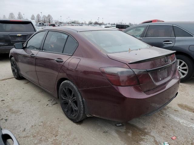 1HGCR2F37FA157142 - 2015 HONDA ACCORD LX BURGUNDY photo 2