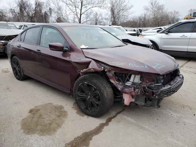 1HGCR2F37FA157142 - 2015 HONDA ACCORD LX BURGUNDY photo 4