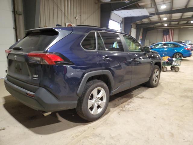 JTMP1RFV7KJ024442 - 2019 TOYOTA RAV4 XLE BLUE photo 3