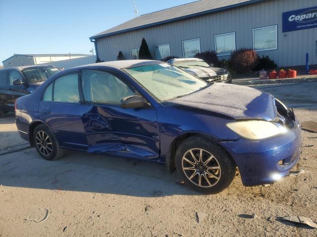 1HGES163X4L012864 - 2004 HONDA CIVIC DX VP Կապույտ լուսանկար 4