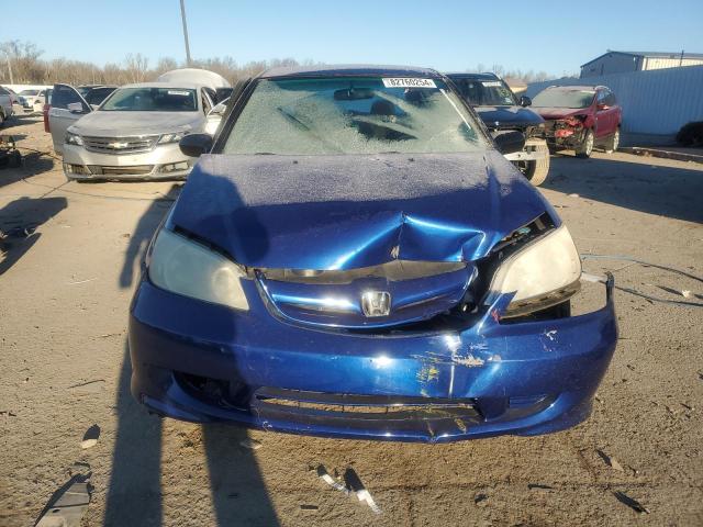 1HGES163X4L012864 - 2004 HONDA CIVIC DX VP Կապույտ լուսանկար 5