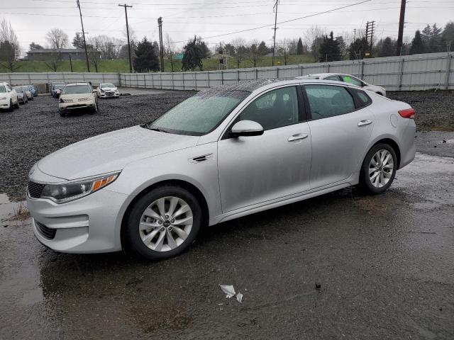 5XXGU4L30GG112371 - 2016 KIA OPTIMA EX SILVER photo 1