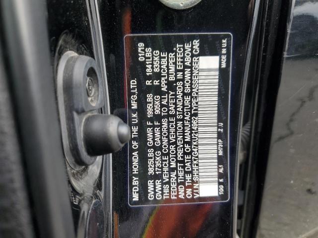 SHHFK7G47KU214962 - 2019 HONDA CIVIC SPORT Qara foto 12