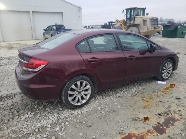 19XFB2F94FE274355 - 2015 HONDA CIVIC EXL ბურგუნდია ფოტო 3
