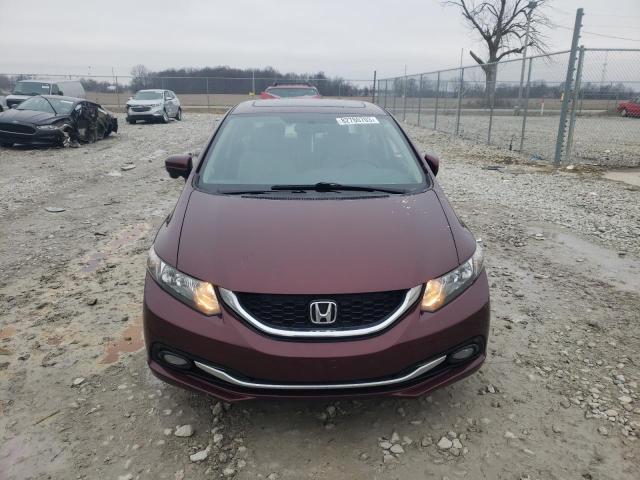 19XFB2F94FE274355 - 2015 HONDA CIVIC EXL ბურგუნდია ფოტო 5
