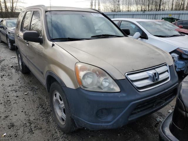 JHLRD68556C005333 - 2006 HONDA CR-V LX BEIGE photo 5