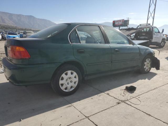 1HGEJ6670YL047891 - 2000 HONDA CIVIC LX GREEN photo 3