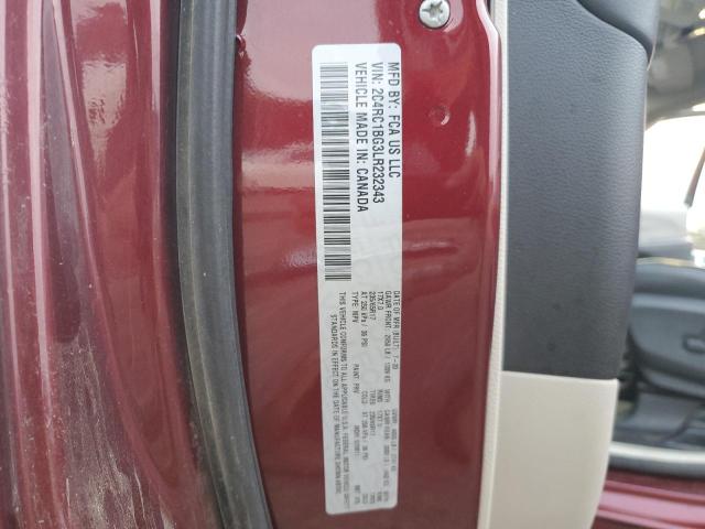 2C4RC1BG3LR232343 - 2020 CHRYSLER PACIFICA TOURING L BURGUNDY photo 13