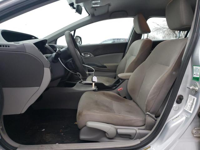 2HGFB2F42CH050023 - 2012 HONDA CIVIC LX SILVER photo 7