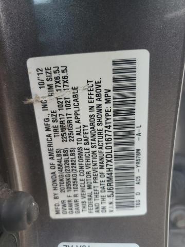 5J6RM4H7XDL016774 - 2013 HONDA CR-V EXL Brązowy zdjęcie 13