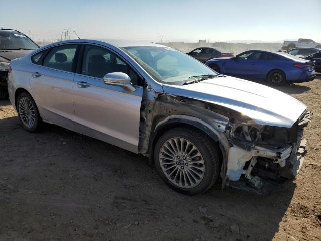 3FA6P0K93ER102715 - 2014 FORD FUSION TITANIUM SILVER photo 4