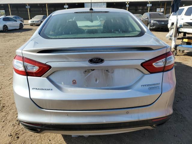 3FA6P0K93ER102715 - 2014 FORD FUSION TITANIUM SILVER photo 6