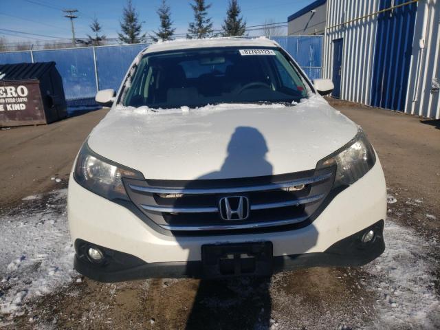 2HKRM3H51EH000726 - 2014 HONDA CR-V EX WHITE photo 5