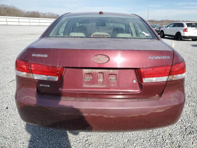 5NPEU46C48H363113 - 2008 HYUNDAI SONATA SE BURGUNDY photo 6