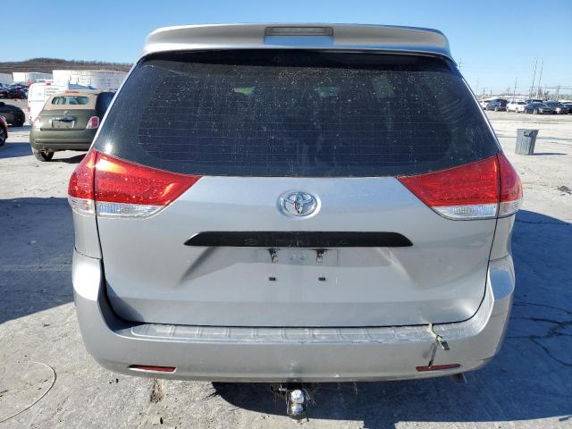 5TDZK3DC6ES468049 - 2014 TOYOTA SIENNA SILVER photo 6