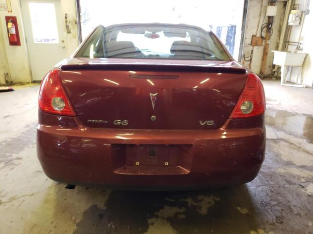 1G2ZG57N684179073 - 2008 PONTIAC G6 BASE RED photo 6