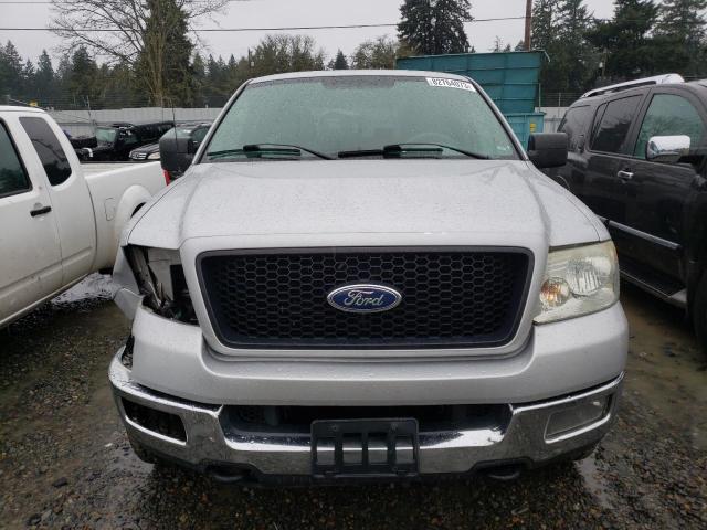 1FTRX14W84NA83774 - 2004 FORD F150 SILVER photo 5