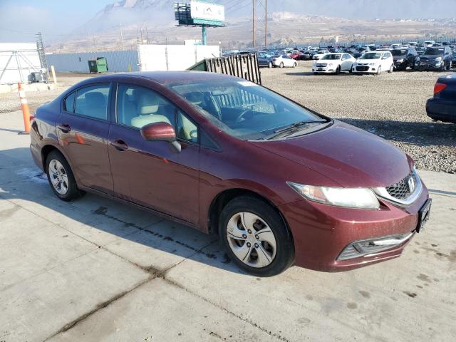 2HGFB2F58FH513649 - 2015 HONDA CIVIC LX RED photo 4