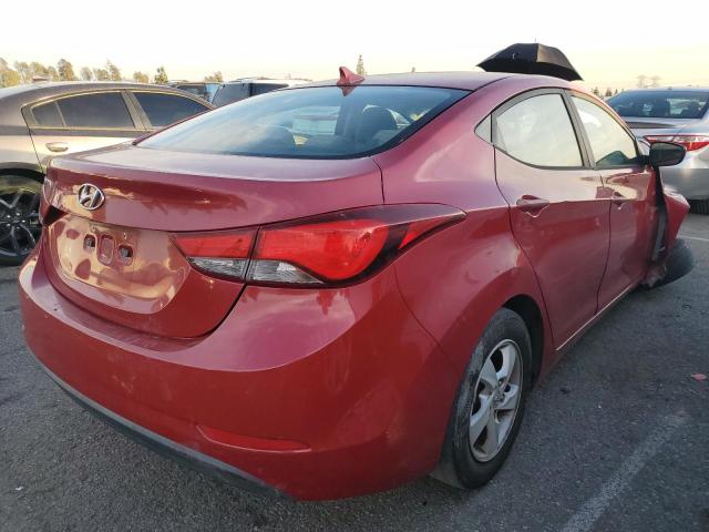 KMHDH4AE7EU206780 - 2014 HYUNDAI ELANTRA SE RED photo 3