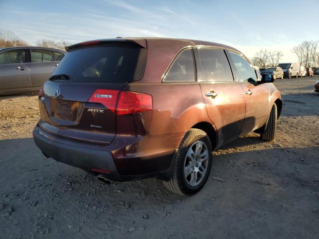 2HNYD28219H515083 - 2009 ACURA MDX BURGUNDY photo 3