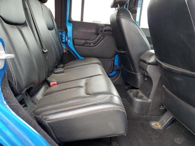 1C4HJWEG5EL224945 - 2014 JEEP WRANGLER U SAHARA Синій фото 10