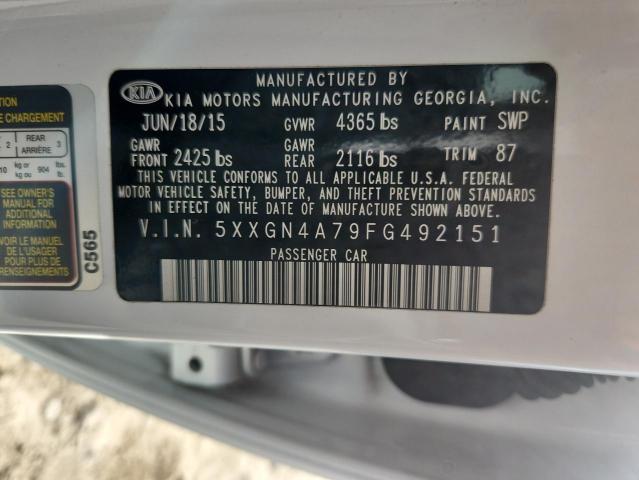 5XXGN4A79FG492151 - 2015 KIA OPTIMA EX თეთრი ფოტო 12