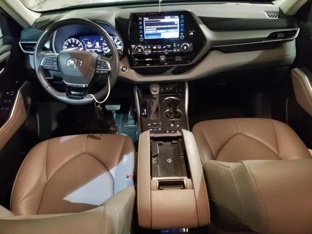 5TDHZRBH7MS145040 - 2021 TOYOTA HIGHLANDER XLE BLACK photo 8