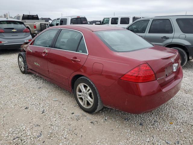 1HGCM56367A106698 - 2007 HONDA ACCORD SE BURGUNDY photo 2