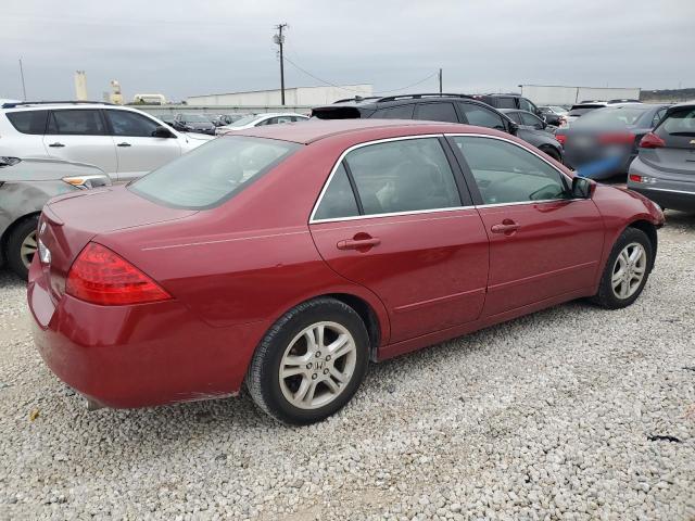 1HGCM56367A106698 - 2007 HONDA ACCORD SE BURGUNDY photo 3