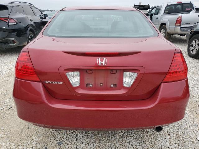 1HGCM56367A106698 - 2007 HONDA ACCORD SE BURGUNDY photo 6