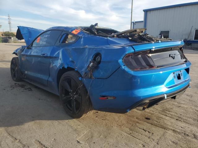 1FA6P8TH7M5102688 - 2021 FORD MUSTANG BLUE photo 2