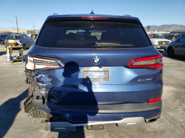 5UXCR6C57KLL64400 - 2019 BMW X5 XDRIVE40I BLUE photo 6