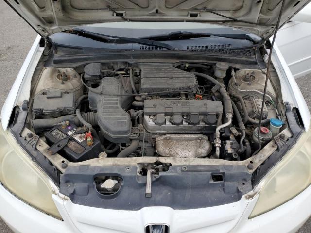 2HGES26764H632441 - 2004 HONDA CIVIC EX WHITE photo 11