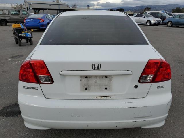 2HGES26764H632441 - 2004 HONDA CIVIC EX WHITE photo 6