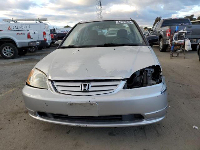 1HGES16582L049538 - 2002 HONDA CIVIC LX SILVER photo 5