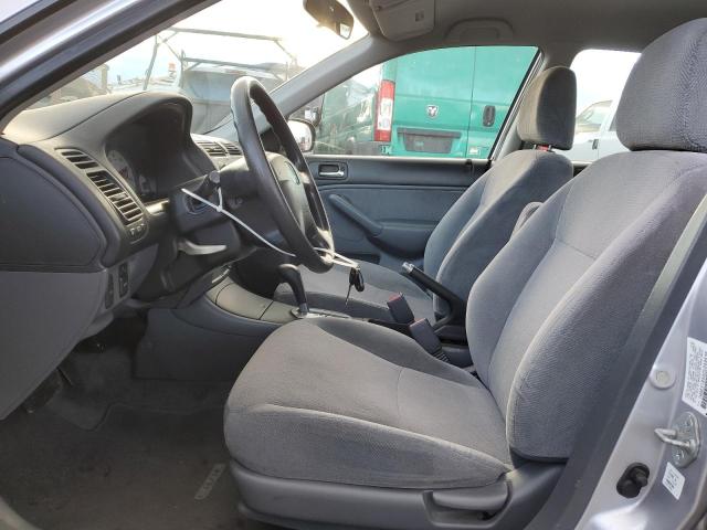 1HGES16582L049538 - 2002 HONDA CIVIC LX SILVER photo 7