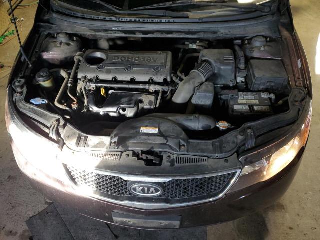 KNAFU4A25A5272146 - 2010 KIA FORTE EX BURGUNDY photo 11