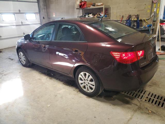 KNAFU4A25A5272146 - 2010 KIA FORTE EX BURGUNDY photo 2