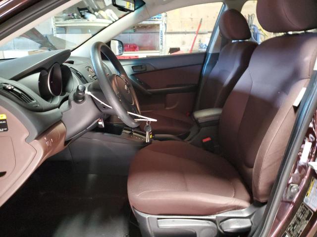 KNAFU4A25A5272146 - 2010 KIA FORTE EX BURGUNDY photo 7