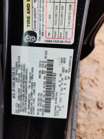 3FAHP0JA8BR170783 - 2011 FORD FUSION SEL BLACK photo 13